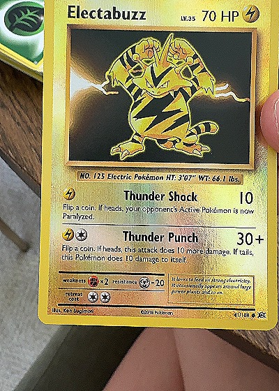 2016 Pokémon XY Evolutions #41 Electabuzz — front