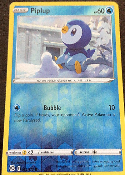 2022 Pokémon Brilliant Stars #35 Piplup — front