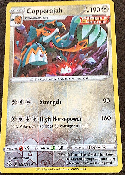 2021 Pokémon Fusion Strike #192 Copperajah — front