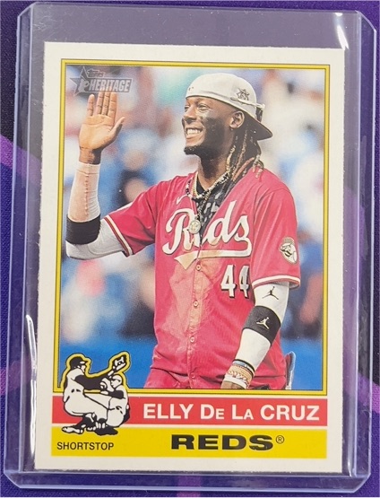 2025 Topps Heritage #263 Elly De La Cruz Image Variation SP — front