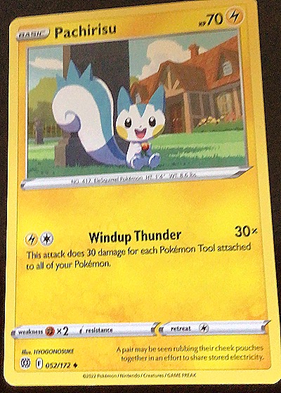 2022 Pokémon Brilliant Stars #052 Pachirisu — front