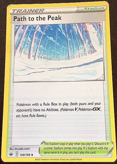 2021 Pokémon Chilling Reign #148 Path to the Peak — front