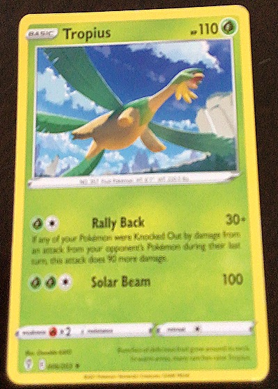 2021 Pokémon Evolving Skies #006 Tropius — front