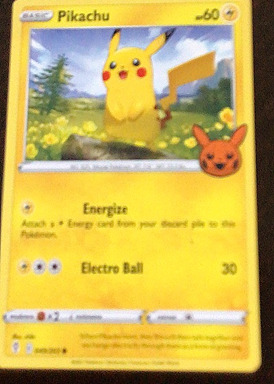 2022 Pokémon TCG #049 Pikachu Trick or Trade — front