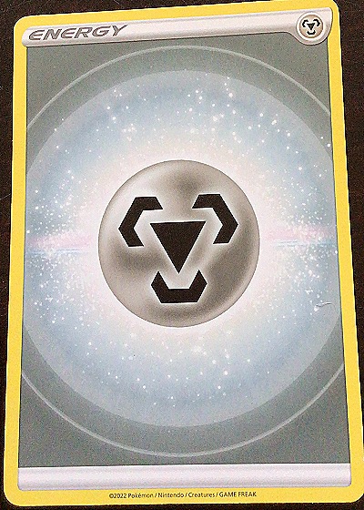 2022 Pokémon Sword & Shield Silver Tempest Metal Energy #NN — front
