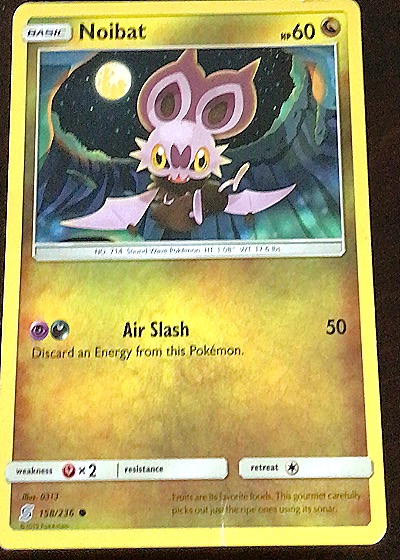 2019 Pokémon Sun & Moon Unified Minds #158 Noibat — front