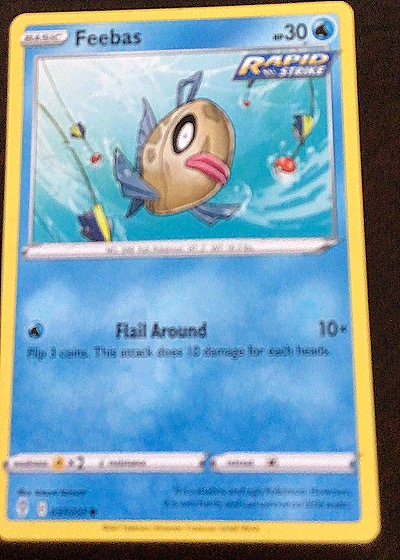 2021 Pokémon Sword & Shield Evolving Skies #037 Feebas — front