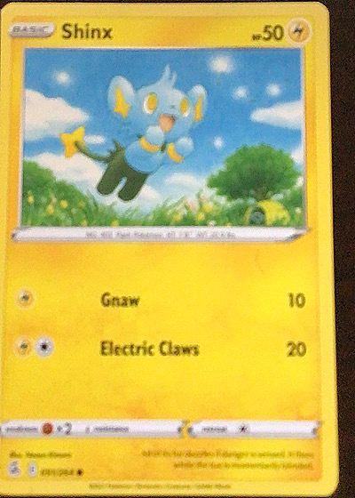 2021 Pokémon Sword & Shield Fusion Strike #091 Shinx — front