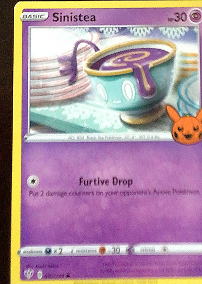 2022 Pokémon Trick or Trade #82 Sinistea — front