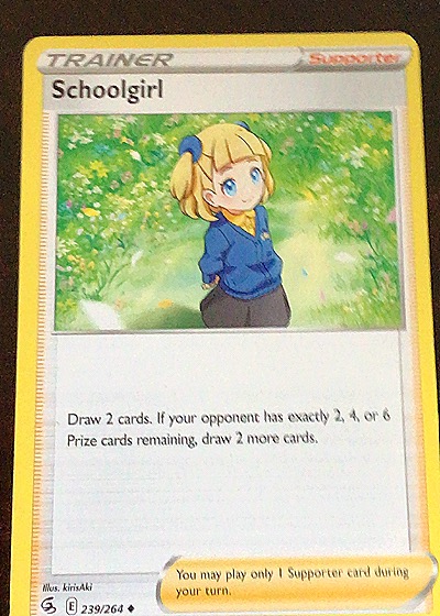 2021 Pokémon TCG Fusion Strike #239 Schoolgirl — front