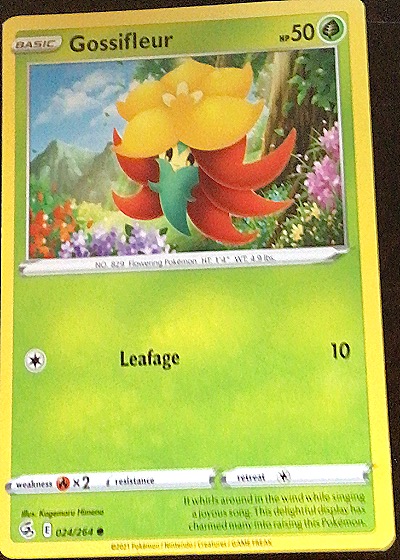 2021 Pokémon Sword & Shield Fusion Strike #024 Gossifleur — front