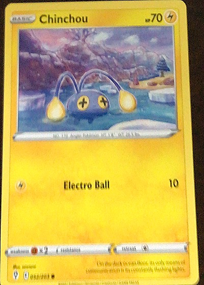 2022 McDonald's Promo #8/15 Chinchou — front