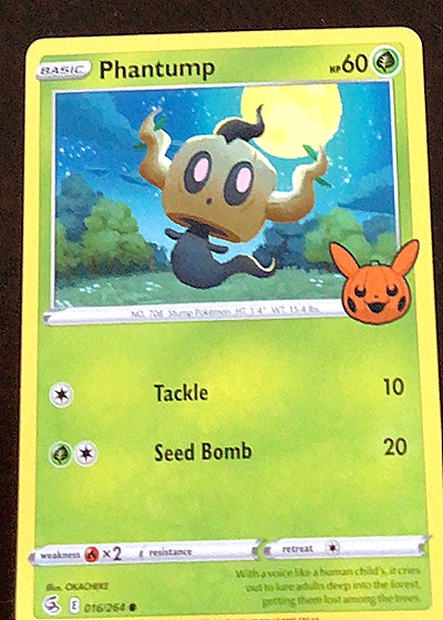 2022 Pokémon TCG #016 Phantump Trick or Trade — front