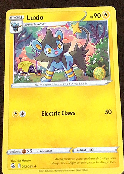 2021 Pokémon Fusion Strike #092 Luxio — front