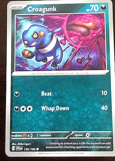 2023 Pokémon Scarlet & Violet #130 Croagunk — front