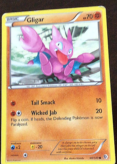 2012 Black & White Boundaries Crossed #80 Gligar — front
