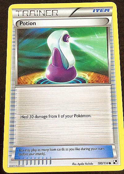 2011 Pokémon Black & White #100 Potion — front
