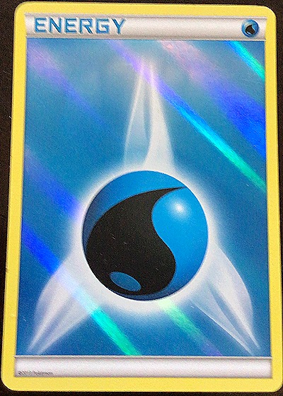 2013 Pokémon Water Energy Reverse Holo Deck Exclusive — front