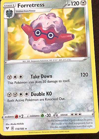 2020 Pokémon Vivid Voltage #114 Forretress — front
