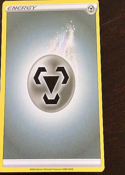 2020 Pokemon Sword & Shield Metal Energy — front