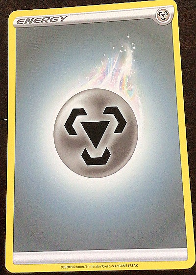2020 Pokemon Sword & Shield Metal Energy — front