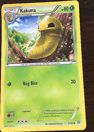 2015 Pokémon XY Primal Clash #2 Kakuna — front