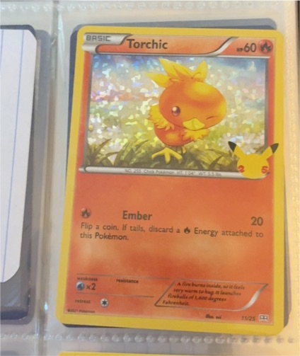 2021 Pokémon McDonald's 25th Anniversary #11 Torchic — front