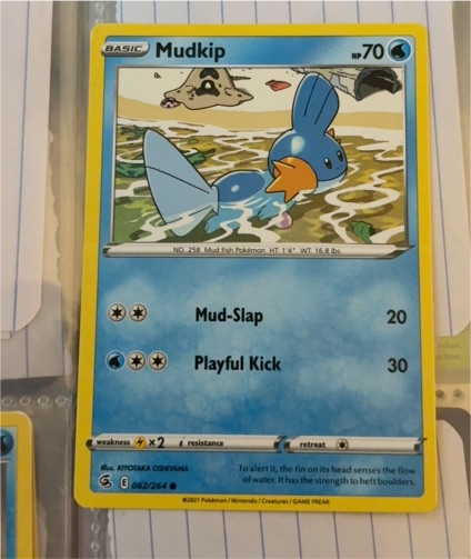 2021 Pokémon Fusion Strike #062 Mudkip — front