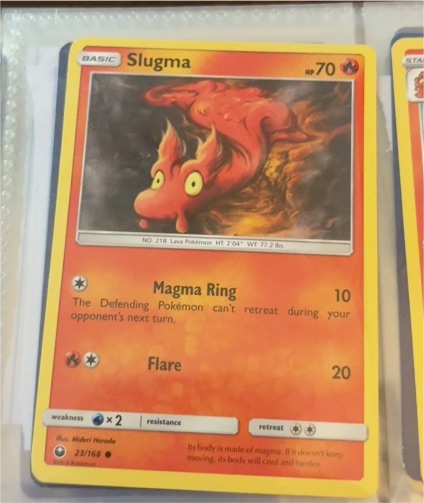 2018 Pokémon Sun & Moon Celestial Storm #23 Slugma — front