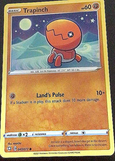 2021 Pokémon Shining Fates #040 Trapinch — front