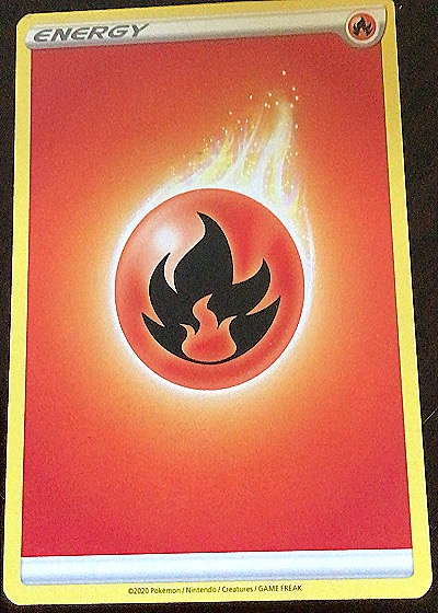 2020 Pokémon Sword & Shield Fire Energy — front