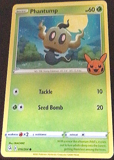 2022 Pokémon TCG Trick or Trade #16 Phantump — front