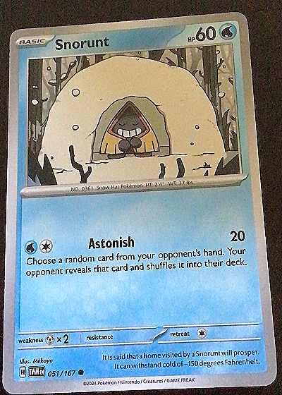2024 Pokémon SV06: Twilight Masquerade #051 Snorunt — front