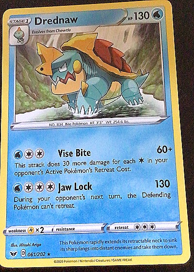 2020 Pokémon Sword & Shield #61 Drednaw — front