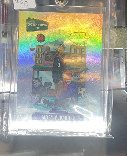 2020-21 Panini Prizm Draft Picks Downtown #D-0 Jaden McDaniels — front
