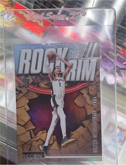 2023-24 Panini Recon #18 Victor Wembanyama Rock The Rim Rookie — front