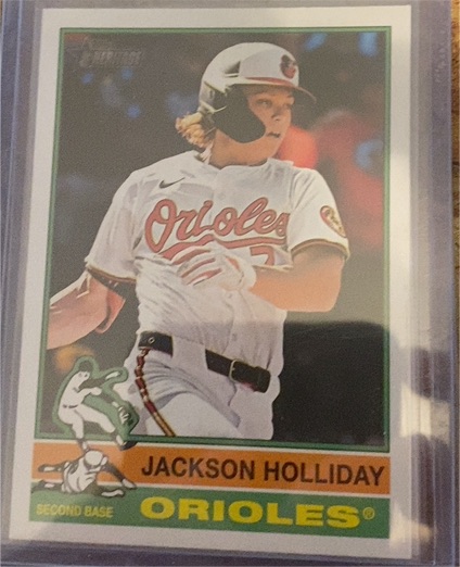 2025 Topps Heritage #329 Jackson Holliday — front