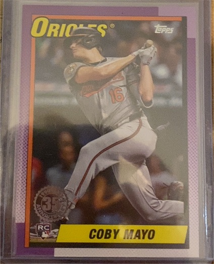 2025 Topps Series 1 1990 Topps #T90-93 Coby Mayo — front