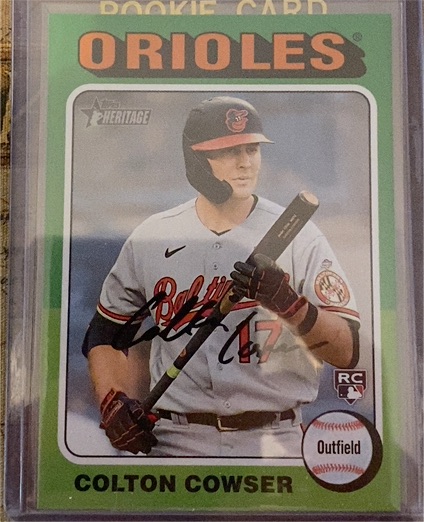 2024 Topps Heritage #388 Colton Cowser — front