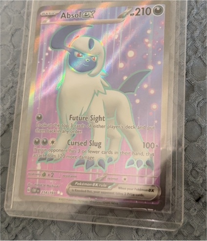 2023 Pokémon TCG SV03: Obsidian Flames #214/197 Absol ex — front