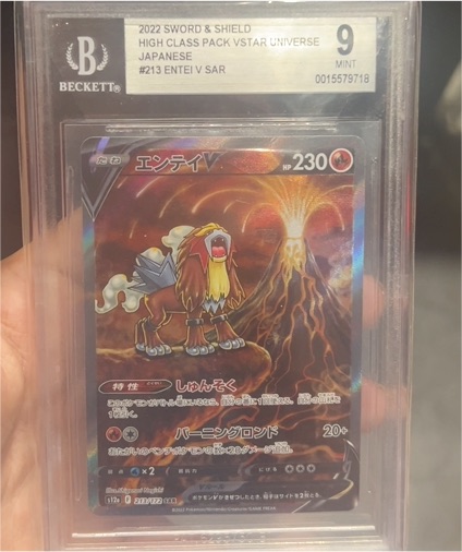 2022 Pokémon Sword & Shield #213 Entei V SAR — front