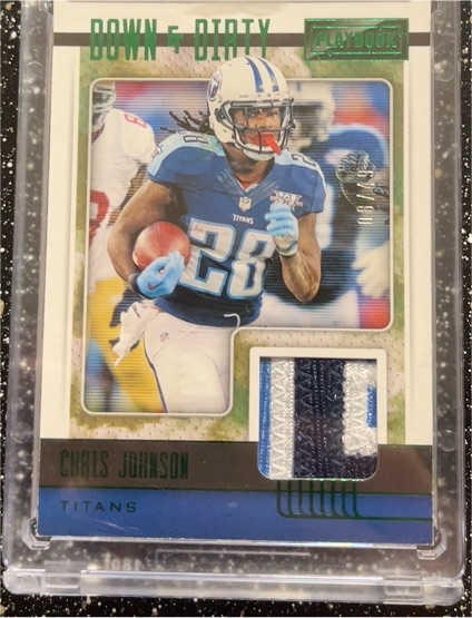 2021 Panini Playbook Down & Dirty Relics #DND-CJO Chris Johnson — front
