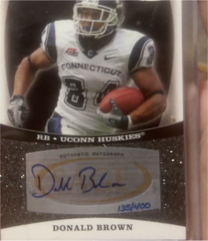 2009 SAGE Autographs Silver #A3 Donald Brown — front