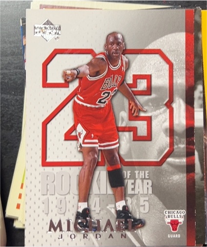 2005-06 Upper Deck #MJ28 Michael Jordan Rookie of the Year — front