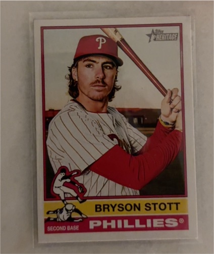 2025 Topps Heritage #135 Bryson Stott — front