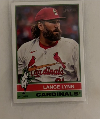 2025 Topps Heritage #318 Lance Lynn — front