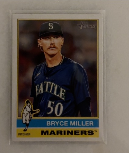 2025 Topps Heritage #107 Bryce Miller — front