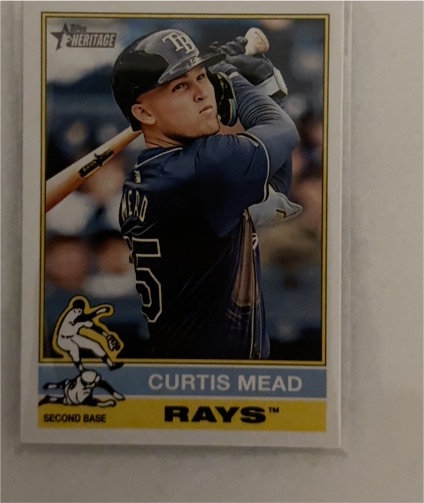 2025 Topps Heritage #326 Curtis Mead — front