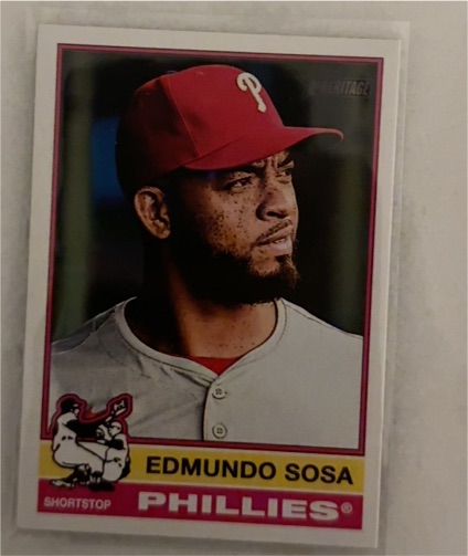 2025 Topps Heritage #250 Edmundo Sosa Philadelphia Phillies — front