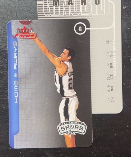 2003-04 Fleer Focus Home and Away #13 Manu Ginobili — front